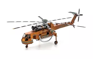 Metall Earth ICONX S-64 Sikorsky Skycrane Hubschrauber 3D zum Selbermachen Modellbausatz ICX211 Geschenk - Bild 1 von 10