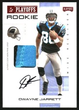 2007 Playoff NFL Playoffs Material Signatures Red Prime #111 Dwayne Jarrett /50