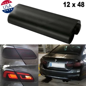 Hoja envolvente de película de vinilo tinte de 12"" x 48"" negro mate para humo - Imagen 1 de 10