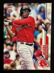 Rafael Devers 2020 Topps UK Edition Baseball Card Boston Red Sox #37