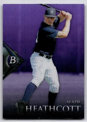2014 BOWMAN PLATINUM CHROME PROSPECTS PURPLE REFRACTOR BPCP96 SLADE HEATHCOTT RC - Image 1 of 2