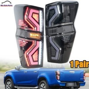 LH&RH LED Tail Light Brake Lamp For Isuzu D-Max DMax 2019-2024 Smoked Sequential - Picture 1 of 13