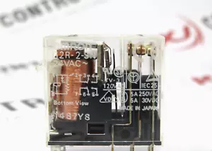 Omron G2R-2SN Relay 2Pole 5A DPDT 24VAC 50/60Hz Plug In LED Indicator G2R Series - Picture 1 of 4