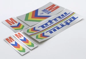 MIFA Decals Sticker Dekor 5-teilig Set DDR Klapprad Fahrrad Aufkleber silber - Bild 1 von 2