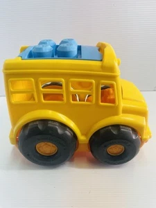 Mega Blocks First Builders Yellow Sonny School Bus Vehicle Toy Good Condition. - Picture 1 of 11