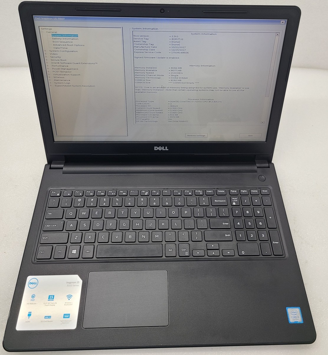 Dell Inspiron 15 3567 PC Laptops & Netbooks for Sale - Shop