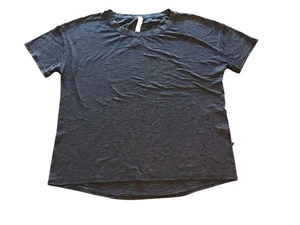 Top Lululemon Athletica Negro Ropa Activa Talla 8 Manga Corta Atletismo Yoga - Imagen 1 de 8