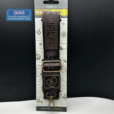 BOLSO CORREA PREMIUM CHALA LOGO MARRÓN OSCURO Foto 1 de 4