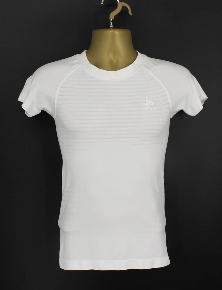 ODLO PERFORMACE LIGERA MANGA CORTA CAPA BASE HOMBRE DEPORTE REINO UNIDO S BLANCO PRECIO DE VENTA SUGERIDO POR EL FABRICANTE 40 £ ANUNCIO Foto 1 de 3