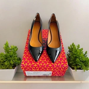 Zapatos de salón Tory Burch Penelope 65MM de cuero negro para mujer talla 5,5 hechos en Italia - Imagen 1 de 7