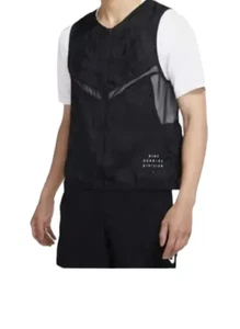 Nike Run Divison Pinnacle Reflectante Ribete Ligero Chaleco para Correr Negro Grande - Imagen 1 de 12