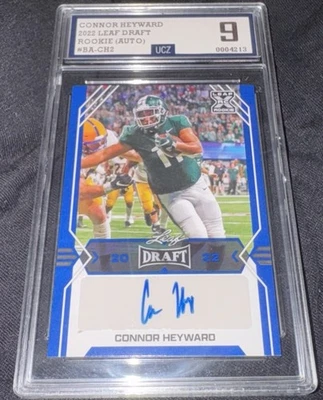 2022 Leaf Draft - Autographs Connor Heyward #BA-CH2 Blue (AU, RC) - Image 1 of 2
