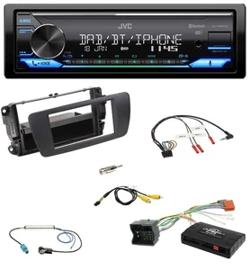 JVC Bluetooth DAB USB Lenkrad Autoradio für Seat Ibiza 2008-2015 schwarz - Bild 1 von 11