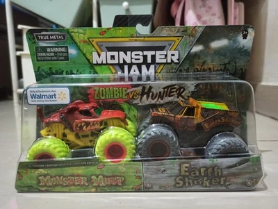 Monster Jam ZOMBIE VS HUNTER Monster Mutt vs Earth Shaker 2 Pack - Image 1 of 4
