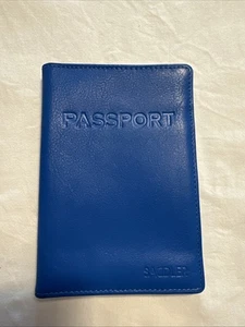 Saddler Blue Genuine Leather Travel Wallet Passport holder ID Bag Card Holder - Picture 1 of 15