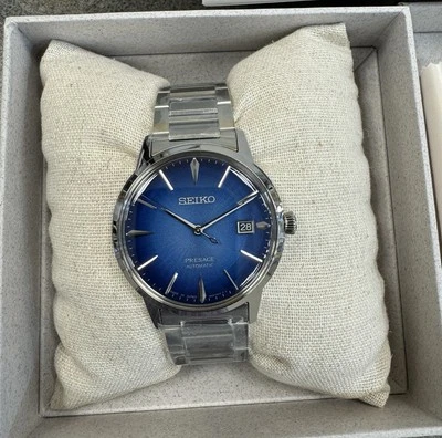 Reloj Pulsera Seiko Presage Azul Hombre Automático Acero SRPJ13 Hecho en Japón Nuevo Foto 1 de 4