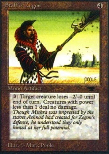 Staff of Zegon - Antiquities # MTG Magic The Gathering - Image 1 of 1