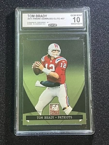 Tom Brady - 2011 Panini Donnie’s Elite #57 Gem 10- Patriots - Picture 1 of 2