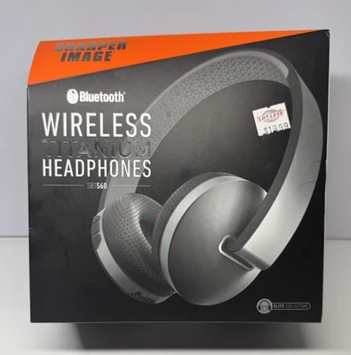 Sharper Image SBT560 Deluxe Hi-Fi Wireless Headphones NEW SEALED - Image 1 of 4
