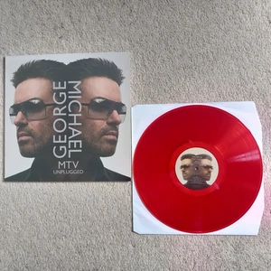 GEORGE MICHAEL - MTV UNPLUGGED - RED COLOURED VINYL ALBUM LP - SEALED - Picture 1 of 3
