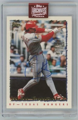 2023 Topps Archives Buyback #70 Juan Gonzalez Auto 1/1 - Image 1 of 2