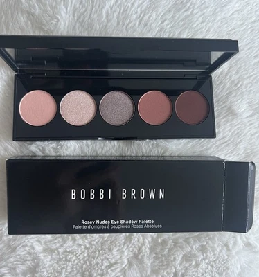 Bobbi Brown Rosey Nudes Eye Shadow 5 Shade Palette Metallic & Matte Eyeshadow - Image 1 of 2