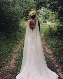 Mantello da sposa - velo da sposa - velo da spalla, velo da sposa, velo moderno - Foto 1 di 4