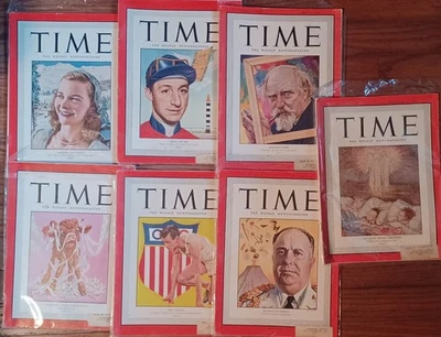 7 1948 Time Magazine Lot: Wall Street Young Bull/Augustus John/Barbara Ann Scott - Image 1 of 4