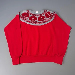 VTG Judson Rockets Converse San Antonio Texas High School Knit Sweatshirt Large - Picture 1 of 7