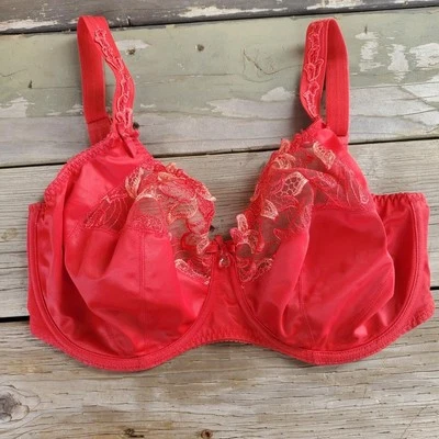 Бюстгальтер на косточках 32I Prima Donna Deauville красный с частичной кружевной чашечкой - Изображение 1 из 4