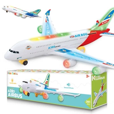 Juguete de avión con Bump & Go, luces intermitentes y sonidos - para niños y niñas de edad... Foto 1 de 4