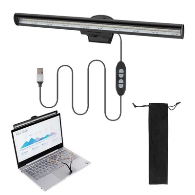 USB-powered monitor light bar, clip-on, adjustable brightness and color. - Image 1 of 4