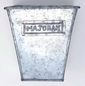 Blumen Kräuter Zink Gewürz Topf Majoran 13x13x15 cm Keine Staunässe Kein Rost - Bild 1 von 5