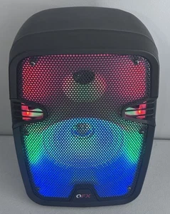 QFX LMS-801SM 8" Rechargeable Party Speaker Bluetooth USB/SD/FM/AUX - Picture 1 of 8