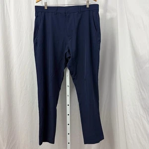 Fabletics The Only Pant Mens 35 x 30 Hemmed Golf Performance Navy Blue Stretch - Picture 1 of 11
