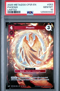 PSA 10 GEM MINT Phoenix 053/050 MetaZoo 2025 CP25 Extended Art Redemption - Bild 1 von 2