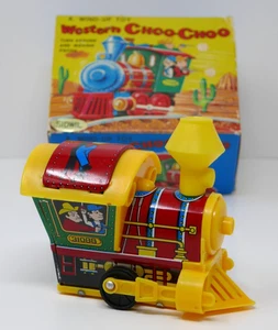 Tren de juguete de cuerda Western Choo-Choo hecho en Taiwán JC&$* - Imagen 1 de 15