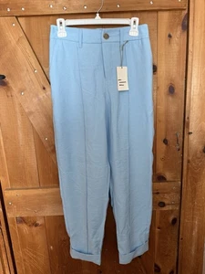 Women's High-Rise Slim Fit Effortless Pintuck Ankle Pants - A New Day (Size: 6) - Picture 1 of 5