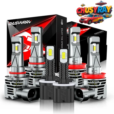 6x For Saturn SC1 SC2 1997-2002 9005 9006 880 Headlight Foglight LED Combo Bulbs - Image 1 of 4