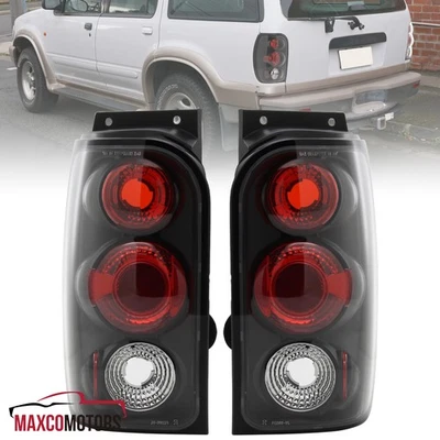Black Tail Lights Fits 1998-2001 Ford Explorer Mercury Mountaineer Brake Lamps - Image 1 of 4