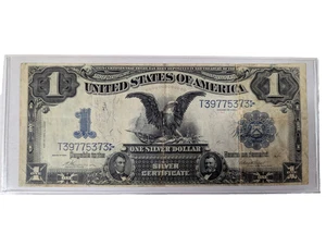 1899 $1 "Black Eagle" silver certificate - One Dollar - United States of America - Picture 1 of 2