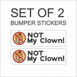NON IL MIO PRESIDENTE! ANTI TRUMP J.D. Adesivo decalcomania paraurti VANCE non il mio clown - Foto 1 di 1