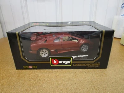 Lamborghini Diablo 1990 1/18 Burago marrón juguete fundido a presión exótico coche deportivo Z Foto 1 de 4