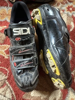 SIDI Spider SRS Mountain Bike Shoes Cycling Carbon Sole Size 44 Mens 10 Reg EUC - Изображение 1 из 4