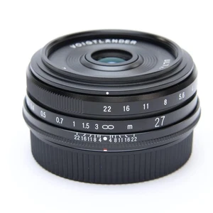 Voigtlander ULTRON 27mm F/2 Black (for Fujifilm X mount) -Near Mint- #679 - Picture 1 of 12