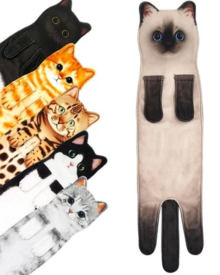 Divertidas Toallas de Mano Gato para Baño Cocina Decoración Lindas Decorativas Súper Absorbentes... Foto 1 de 4