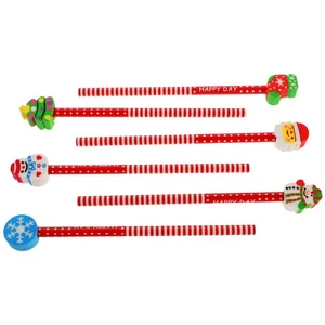 24 Pcs Classroom Supplies Cartoon Pencil Set Pencils with Eraser - Picture 1 of 12