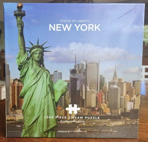 STATUE OF LIBERTY NEW YORK - 1000 PC JIGSAW - WORLD OF BEAUTY COLLECTION - Picture 1 of 7