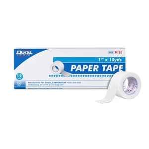 Paper Tape, Non-Sterile, 1" W x 10 yd. L (12 Boxes of 12) (Pack of 144) - Picture 1 of 4