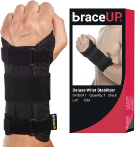 Carpal Tunnel Wrist Brace Men and Women Metal Wrist Splint Hand Wrist Support - Picture 1 of 12